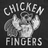 Crazy Dog Mens Funny Adult Humor T Shirts Sarcastic 420 Tees for Guys(Heather Black – Chicken Fingers)