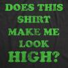 Crazy Dog Mens Funny Adult Humor T Shirts Sarcastic 420 Tees for Guys(Heather Black – Look High)