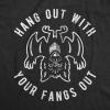 Womens Witch T Shirts Funny Wicked Tees with Witchy Designs for Ladies(Heather Black – Fangs Out)