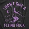 Womens Witch T Shirts Funny Wicked Tees with Witchy Designs for Ladies(Heather Black – Flying F)