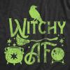 Womens Witch T Shirts Funny Wicked Tees with Witchy Designs for Ladies(Heather Black – Witchy Af)