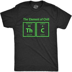 Crazy Dog Mens Funny Adult Humor T Shirts Sarcastic 420 Tees for Guys(Heather Black – Chill)
