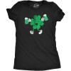 Womens Funny T Shirts Clover Drinking Sarcastic St Patricks Day Graphic Novelty Tee for Ladies