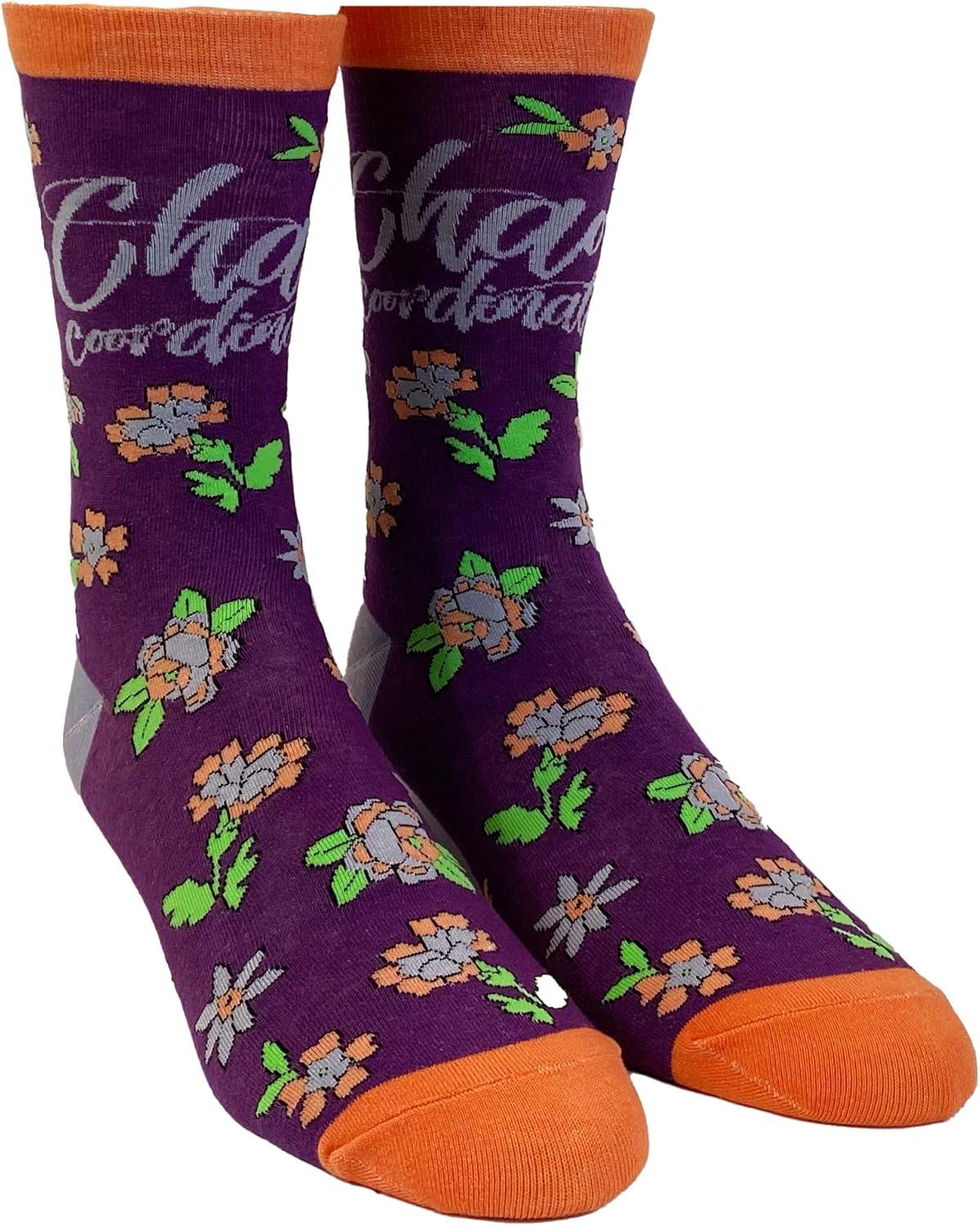 imageWomens Wild Mom Bundle 4 Pack Socks With Funny Graphics for Crazy Moms Funny Gift for Casual Wear