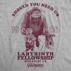 Mens Funny T Shirts Labyrinth Fellowship Adventure Co Jim Henson’s Jim Movie Tee for Guys(Light Heather Grey – Labyrinth Fellowship)