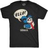 Mens Funny T Shirts Labyrinth Fellowship Adventure Co Jim Henson’s Jim Movie Tee for Guys(Heather Black – Ello Worm)