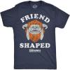 Mens Funny T Shirts Labyrinth Fellowship Adventure Co Jim Henson’s Jim Movie Tee for Guys(Heather Navy – Friend Shaped)