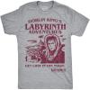 Mens Funny T Shirts Labyrinth Fellowship Adventure Co Jim Henson’s Jim Movie Tee for Guys(Light Heather Grey – Goblin Kings Adventures)