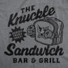 Mens Funny T Shirts The Knuckle Sandwich Bar and Grill Sarcastic Graphic Novelty Tee for Men