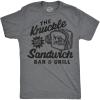 Mens Funny T Shirts The Knuckle Sandwich Bar and Grill Sarcastic Graphic Novelty Tee for Men