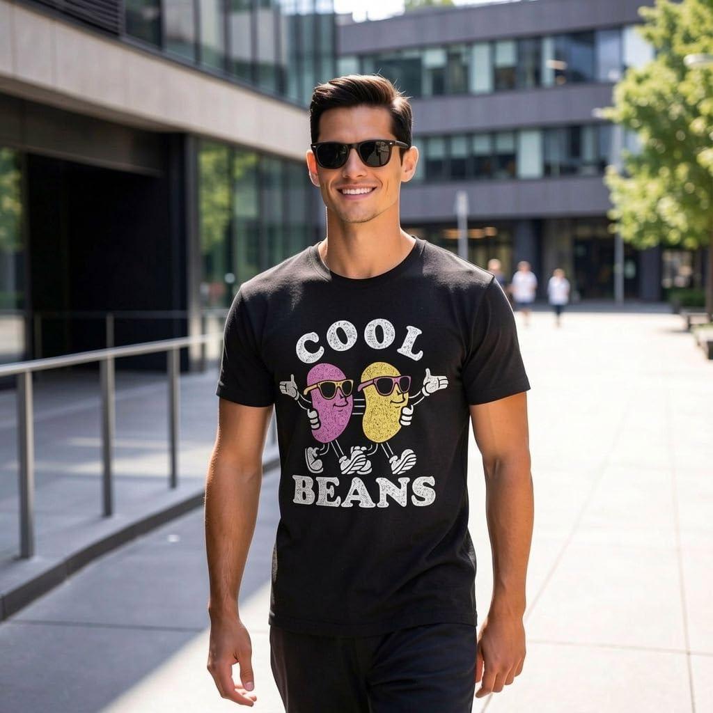 imageMens Funny T Shirts Cool Jelly Beans Candy Graphic Tee for MenHeather Black Cool Jelly Beans