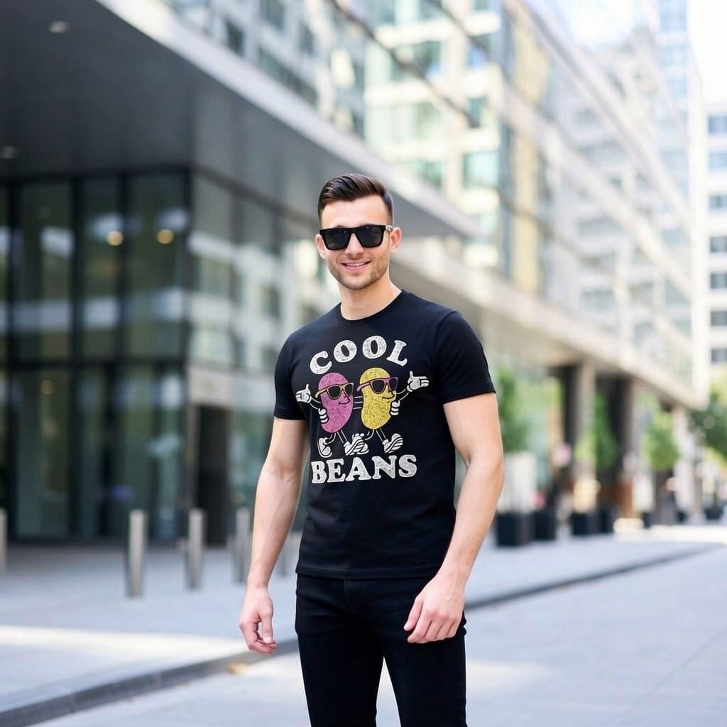 imageMens Funny T Shirts Cool Jelly Beans Candy Graphic Tee for MenHeather Black Cool Jelly Beans