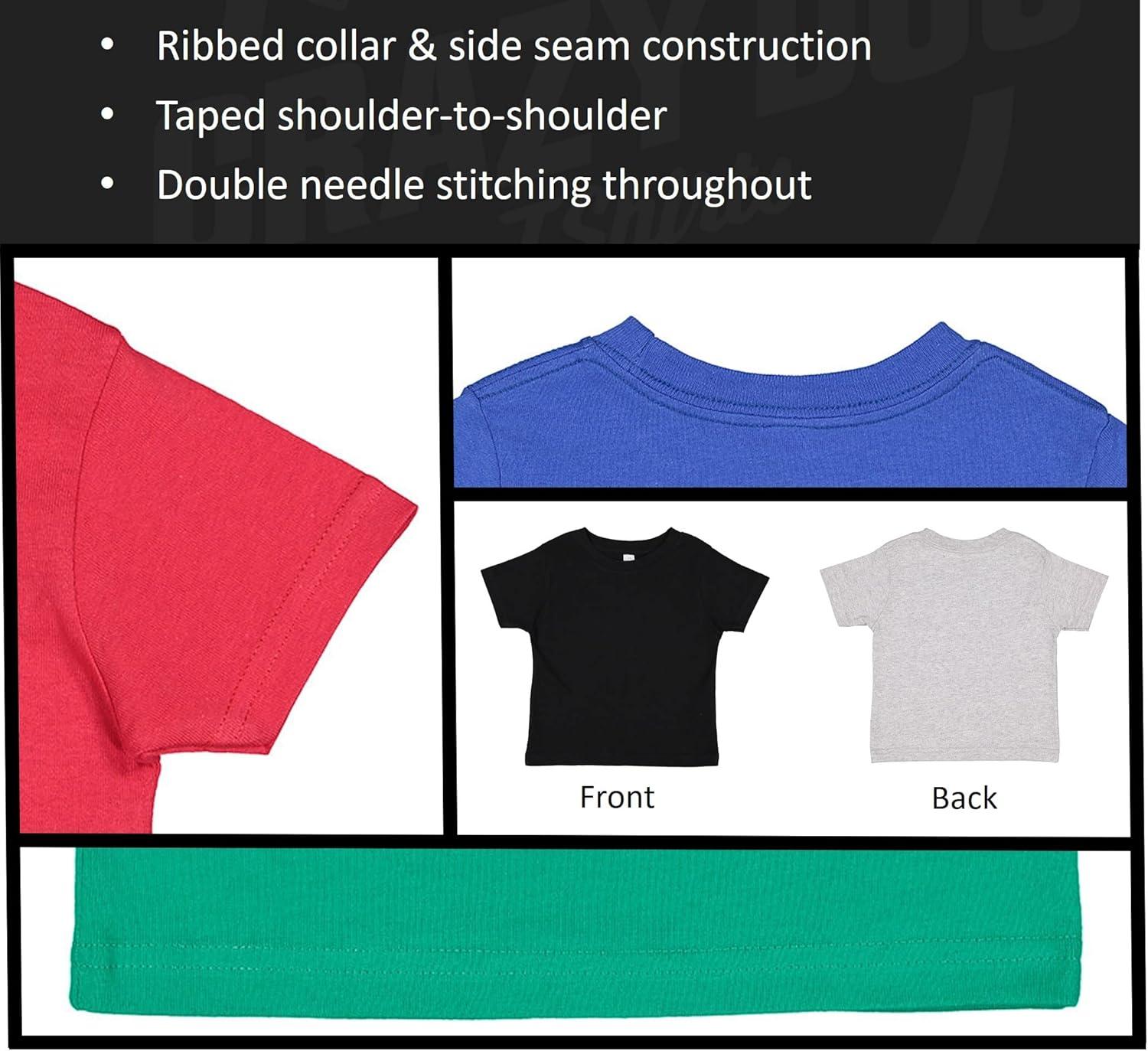 imageToddler Funny T Shirts Caution Sugar Rush in Progress Sarcastic Easter Candy Tee for Young Kids