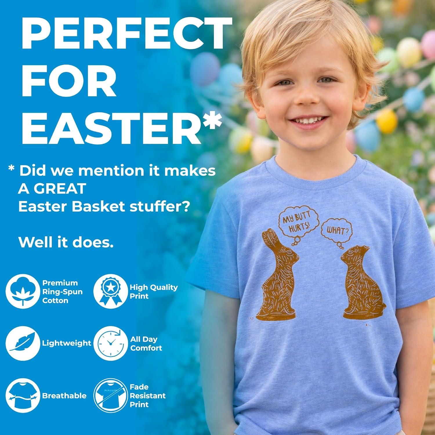 imageYouth Funny T Shirts Cool Bunny Sunglasses Sarcastic Easter Tee for Kids