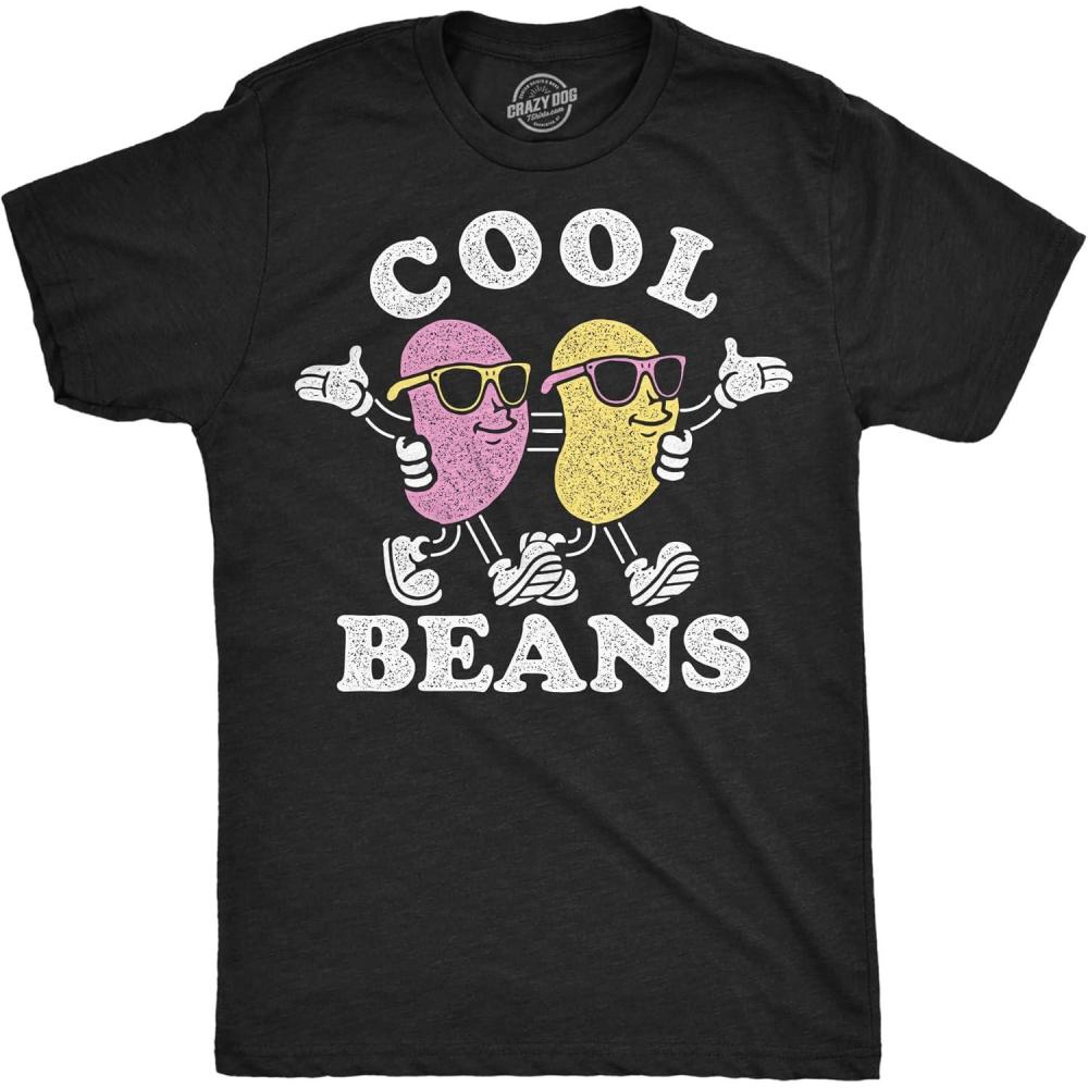 imageMens Funny T Shirts Cool Jelly Beans Candy Graphic Tee for MenHeather Black Cool Jelly Beans