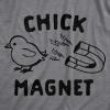 Funny Easter T Shirts for Men Sarcastic Bunny Tees for Guys – Perfect for Baskets(Dark Heather Grey – Chick Magnet)