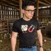 Funny Easter T Shirts for Men Sarcastic Bunny Tees for Guys – Perfect for Baskets(Heather Black – Chick Magnet)