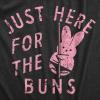 Funny Easter T Shirts for Men Sarcastic Bunny Tees for Guys – Perfect for Baskets(Heather Black – Here for Buns)