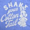 Funny Easter T Shirts for Women Cute Bunny Tees for Ladies to Celebrate Spring(Light Heather Blue – Shake Your Cotton Tail)