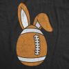 Youth Funny T Shirts Football Easter Egg Sarcastic Easter Sunday Tee for Kids