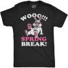 Mens Funny T Shirts WOO Spring Break Sarcastic Easter Drinking Tee for Men
