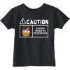 Toddler Funny T Shirts Caution Sugar Rush in Progress Sarcastic Easter Candy Tee for Young Kids