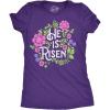 Womens Funny T Shirts He is Risen Cute Easter Sunday Christian Tee for Ladies