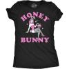 Womens Funny T Shirts Honey Bunny Sarcastic Sexy Easter Bunny Tee for Ladies