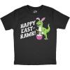 Youth Funny T Shirts Happy East Rawr Sarcastic Dino Easter Tee for Kids