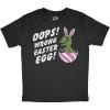 Youth Funny T Shirts Oops Wrong Easter Egg Sarcastic Dino Tee for Kids