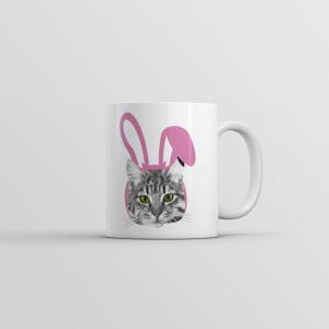Crazy Dog T-Shirts Easter Cat Mug Funny Easter Sunday Graphic Coffee Cup – 11ozCeramic Microwave Safe Insulated Drinking Cup