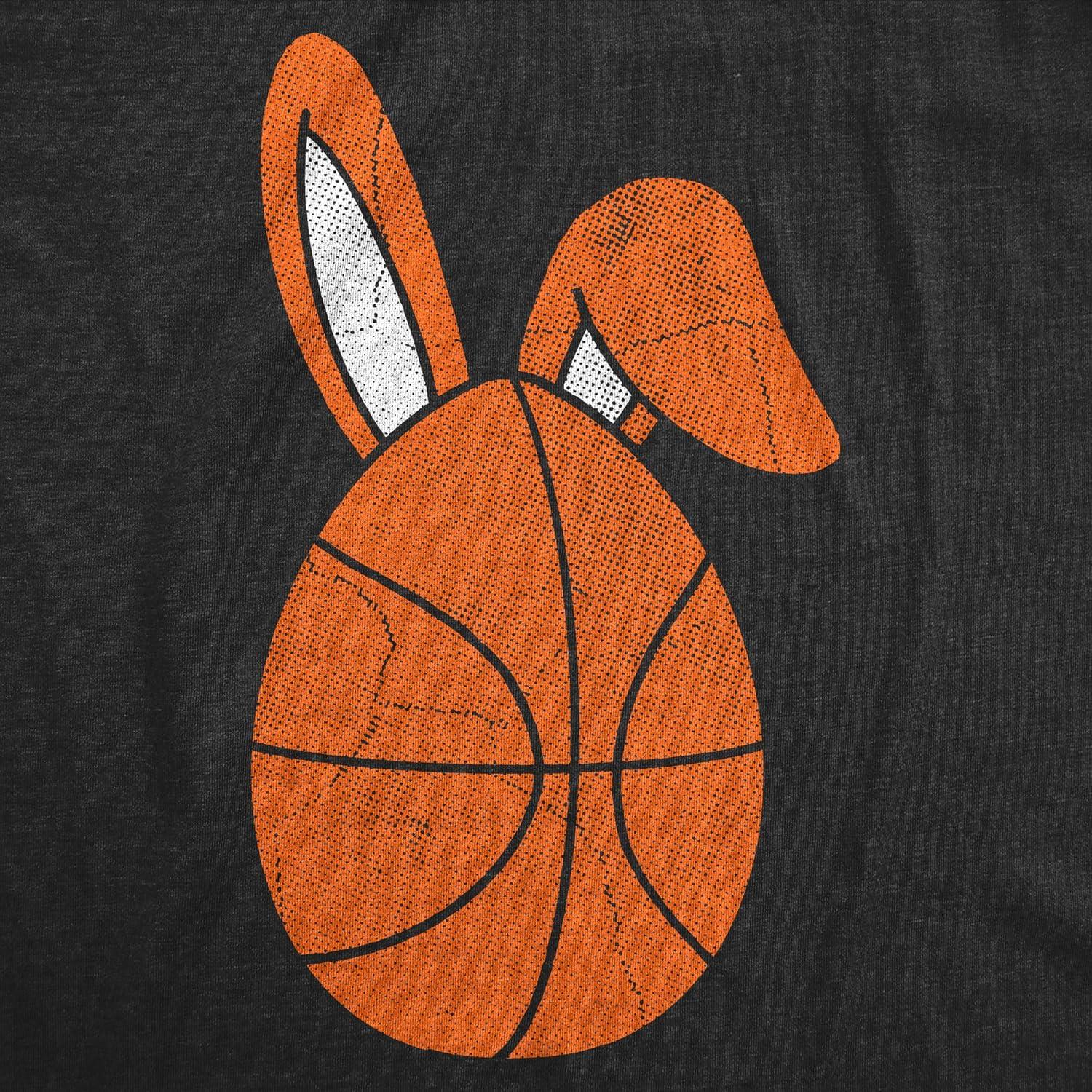 imageMens Funny T Shirts Basketball Easter Egg Sarcastic Easter Sunday Tee for Men