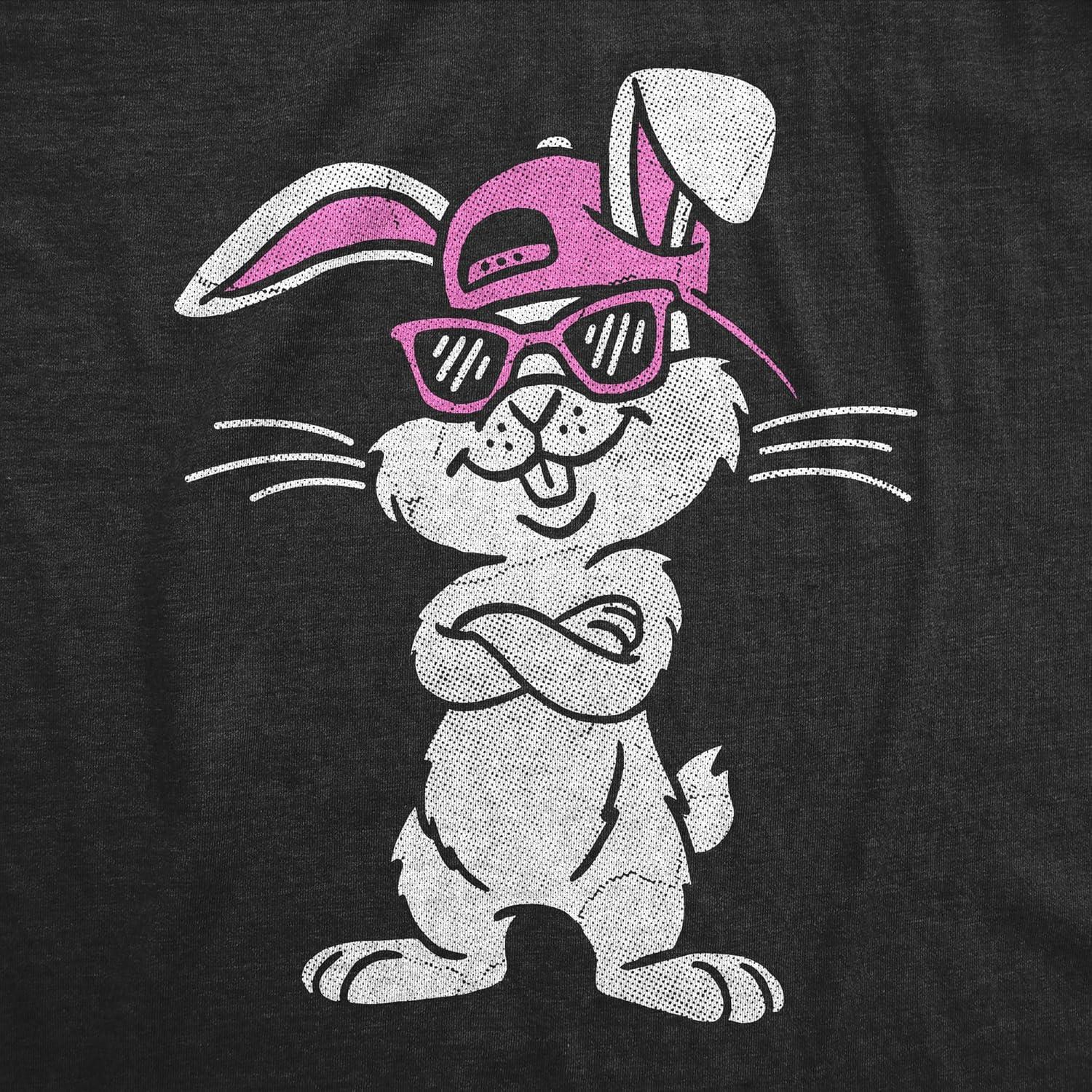 imageWomens Funny T Shirts Cool Bunny Sunglasses Sarcastic Easter Tee for Ladies