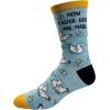 Crazy Dog T-Shirts Men’s How Easter Eggs Are Made Socks Funny Easter Bunny Chicken Novelty Graphic Footwear Funny Gift for Casual Wear