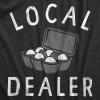 Mens Local Egg Dealer T Shirt Funny Easter Sunday Eggs Joke Tee for Guys(Heather Black – Dealer)