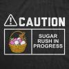 Toddler Funny T Shirts Caution Sugar Rush in Progress Sarcastic Easter Candy Tee for Kids