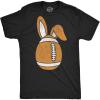 Mens Funny T Shirts Football Easter Egg Sarcastic Easter Sunday Tee for Men