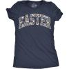 Womens Easter Text Funny T Shirts Cute Easter Sunday Tee for Ladies