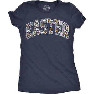 Womens Easter Text Funny T Shirts Cute Easter Sunday Tee for Ladies
