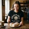 Womens Synonym Rolls Just Like Grammar Used to Make T Shirt Funny Graphic Tee for Ladies(Heather Black)