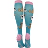 Crazy Dog T-Shirts Cute and Funny Compression Socks for Women and Men with Funny Sayings Funny Gift for Casual Wear(Chinchillin)