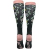 Crazy Dog T-Shirts Cute and Funny Compression Socks for Women and Men with Funny Sayings Funny Gift for Casual Wear(Flowers and Weed)