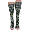 Crazy Dog T-Shirts Cute and Funny Compression Socks for Women and Men with Funny Sayings Funny Gift for Casual Wear(Flowers and Weed)