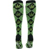 Crazy Dog T-Shirts Cute and Funny Compression Socks for Women and Men with Funny Sayings Funny Gift for Casual Wear(Multi – Argyle Weed)