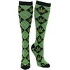 Crazy Dog T-Shirts Cute and Funny Compression Socks for Women and Men with Funny Sayings Funny Gift for Casual Wear(Multi – Argyle Weed)