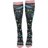 Crazy Dog T-Shirts Cute and Funny Compression Socks for Women and Men with Funny Sayings Funny Gift for Casual Wear(Take No Shit)