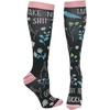 Crazy Dog T-Shirts Cute and Funny Compression Socks for Women and Men with Funny Sayings Funny Gift for Casual Wear(Take No Shit)