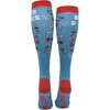 Crazy Dog T-Shirts Funny Mens Compression Socks Rugged High Socks with Tools Sports and More Pressure Socks For Men(Boats and Hoes)