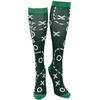 Crazy Dog T-Shirts Funny Mens Compression Socks Rugged High Socks with Tools Sports and More Pressure Socks For Men(Fantasy Football Lengend)