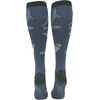 Crazy Dog T-Shirts Funny Mens Compression Socks Rugged High Socks with Tools Sports and More Pressure Socks For Men(Multi – Shark Da Dum)